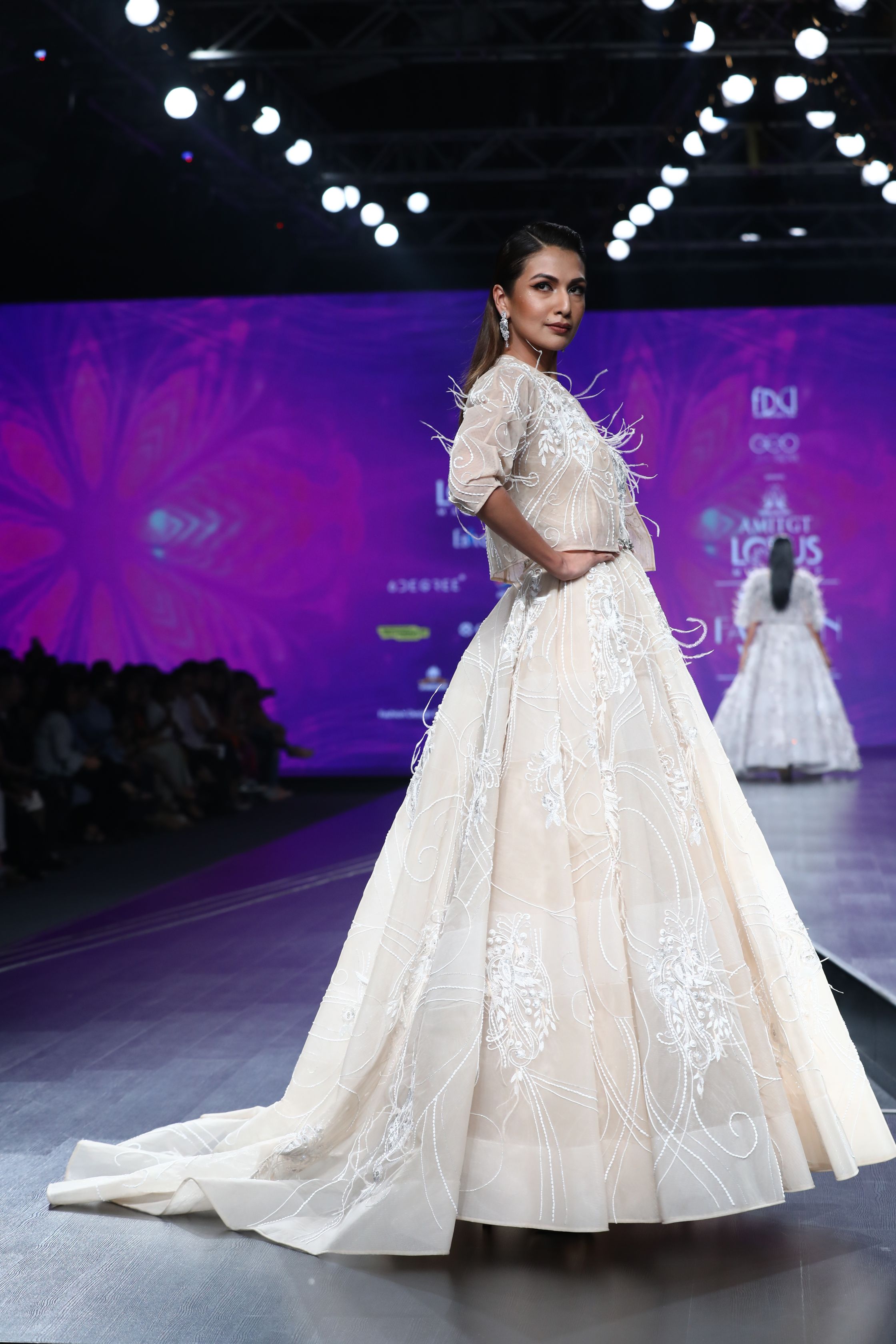 Amit GT - Beige ball gown with jacket