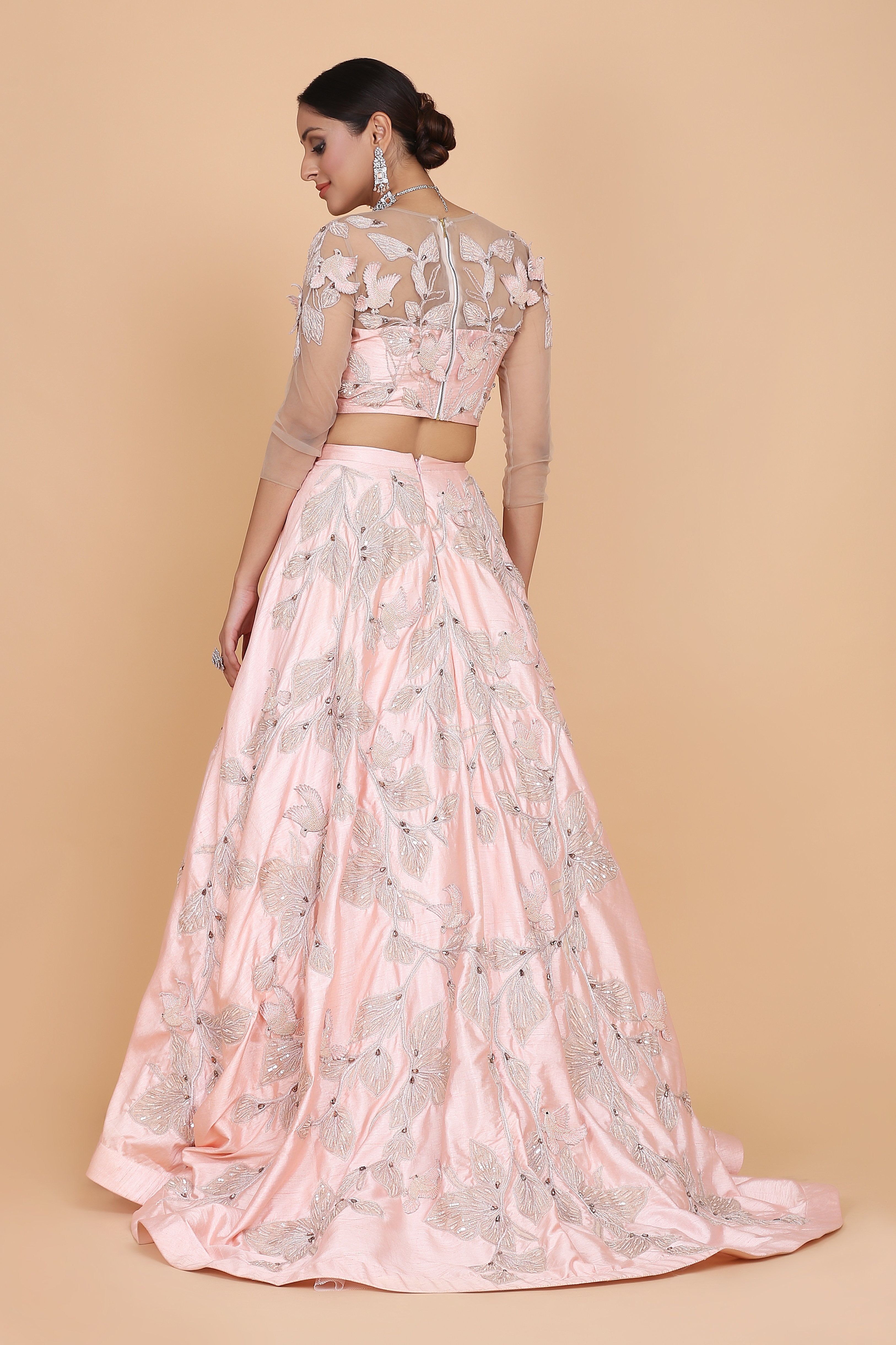 Amit GT - Floral Embroidered Lehnga Set