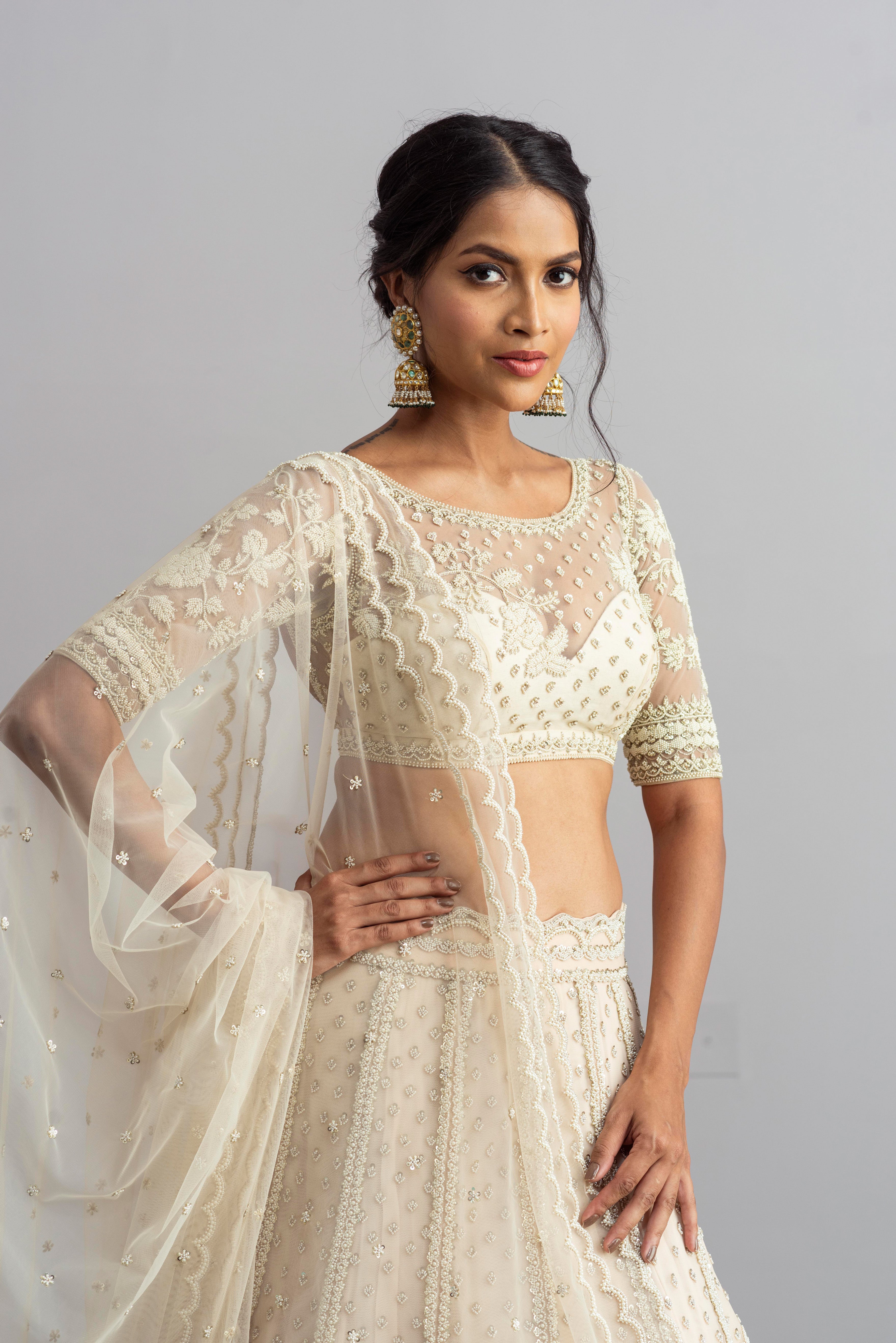 Anushree Reddy - Mahjbeen - Moon Faced Beauty Embroidered Lehenga Set