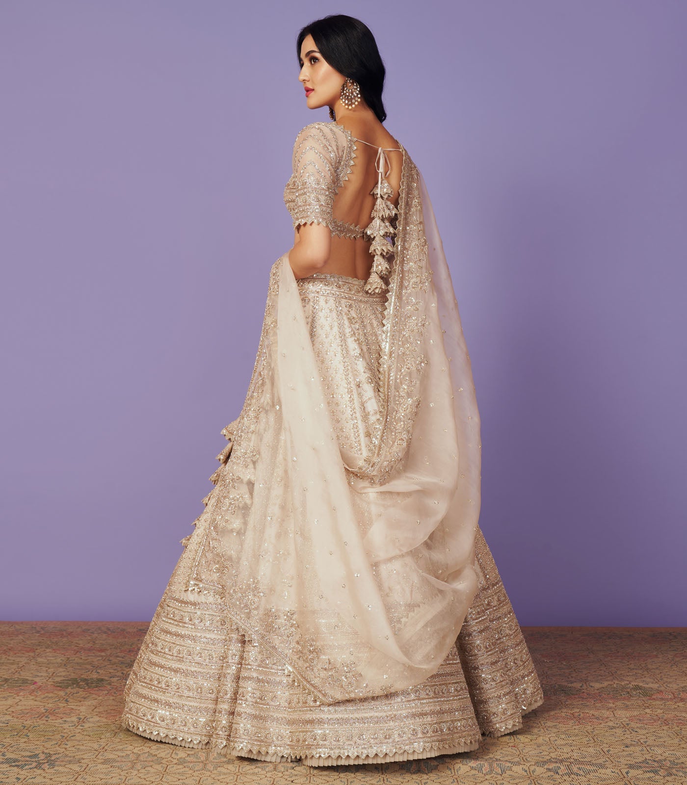 CY Anushree Reddy Celeste Lehenga Set Back 1