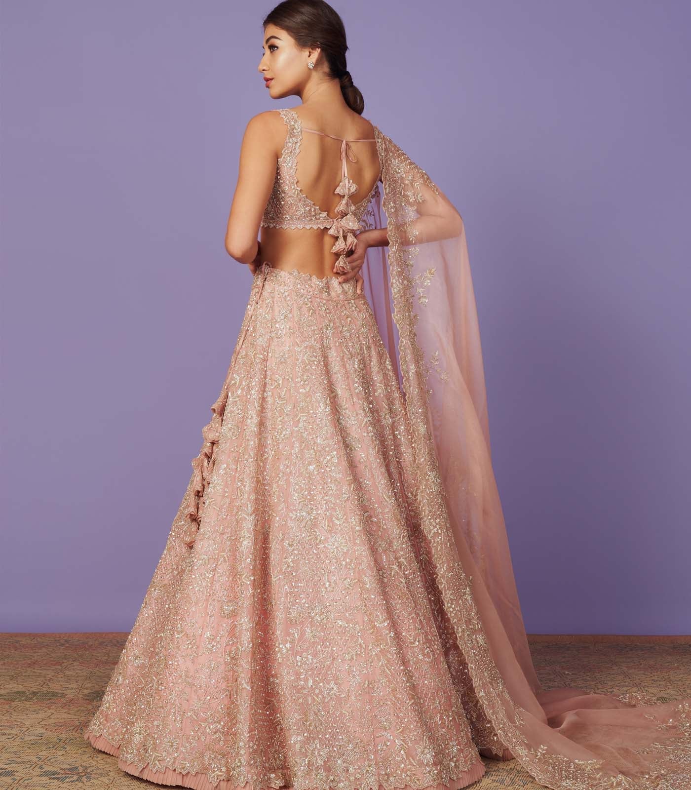 CY Anushree Reddy Inara Lehenga Set Back 1