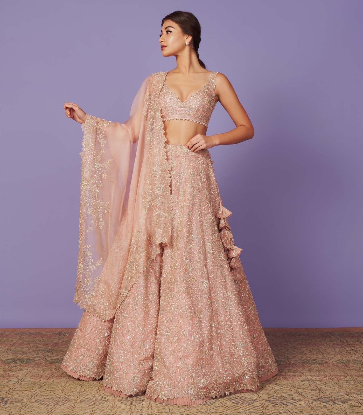 CY Anushree Reddy Inara Lehenga Set Front 1