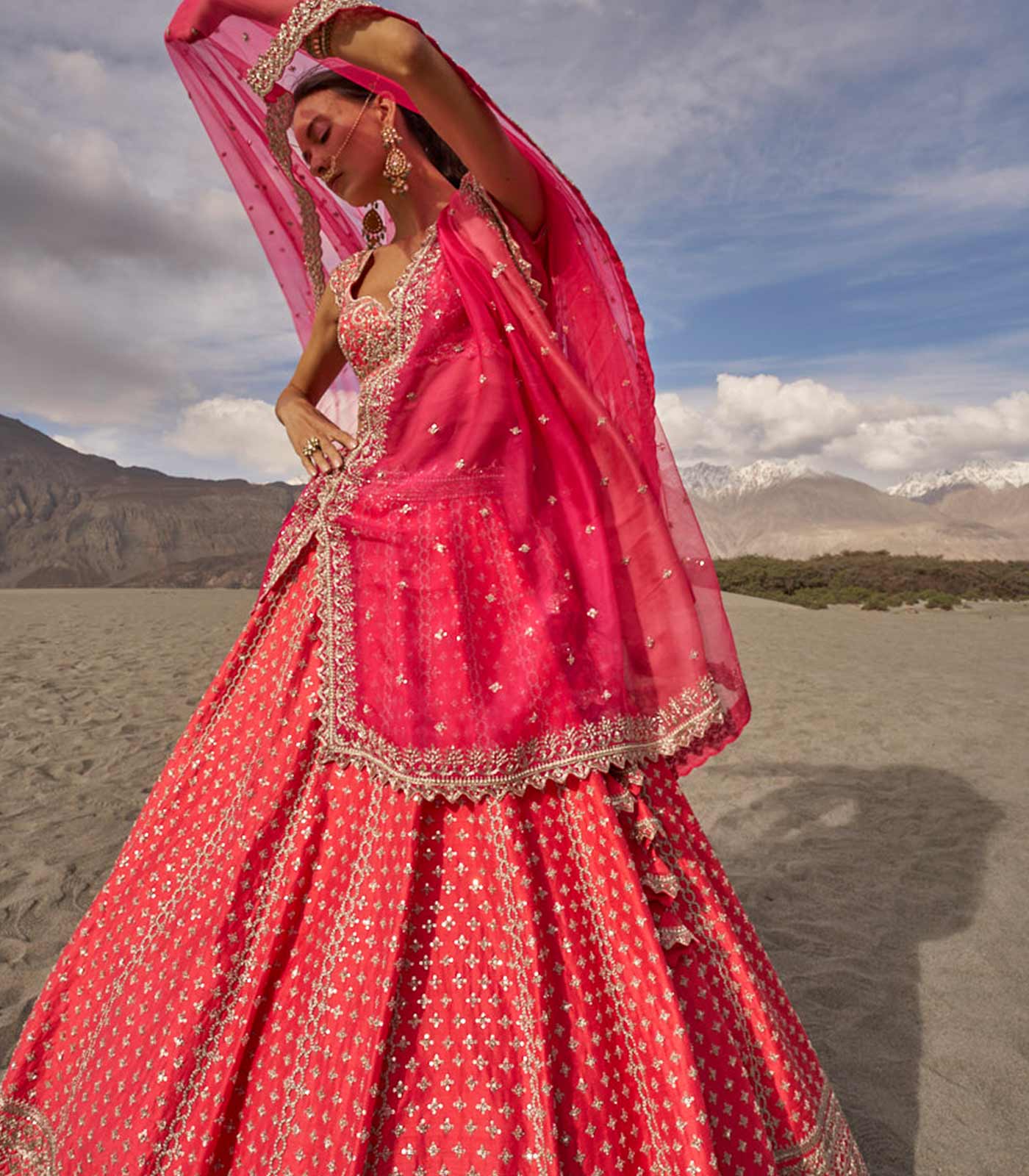 Leh Shyok Embroidered Lehenga Set