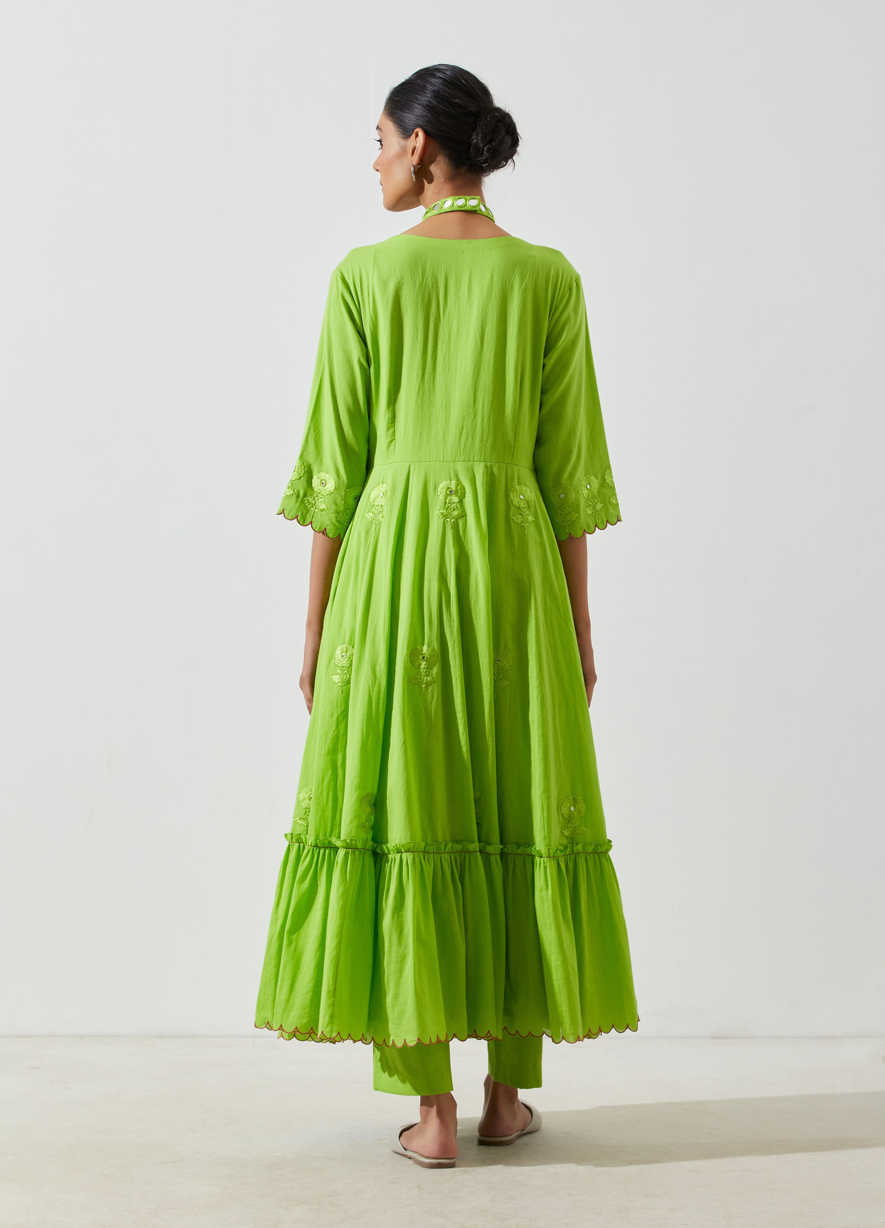 Label Earthen - Nag Champa Green Dress