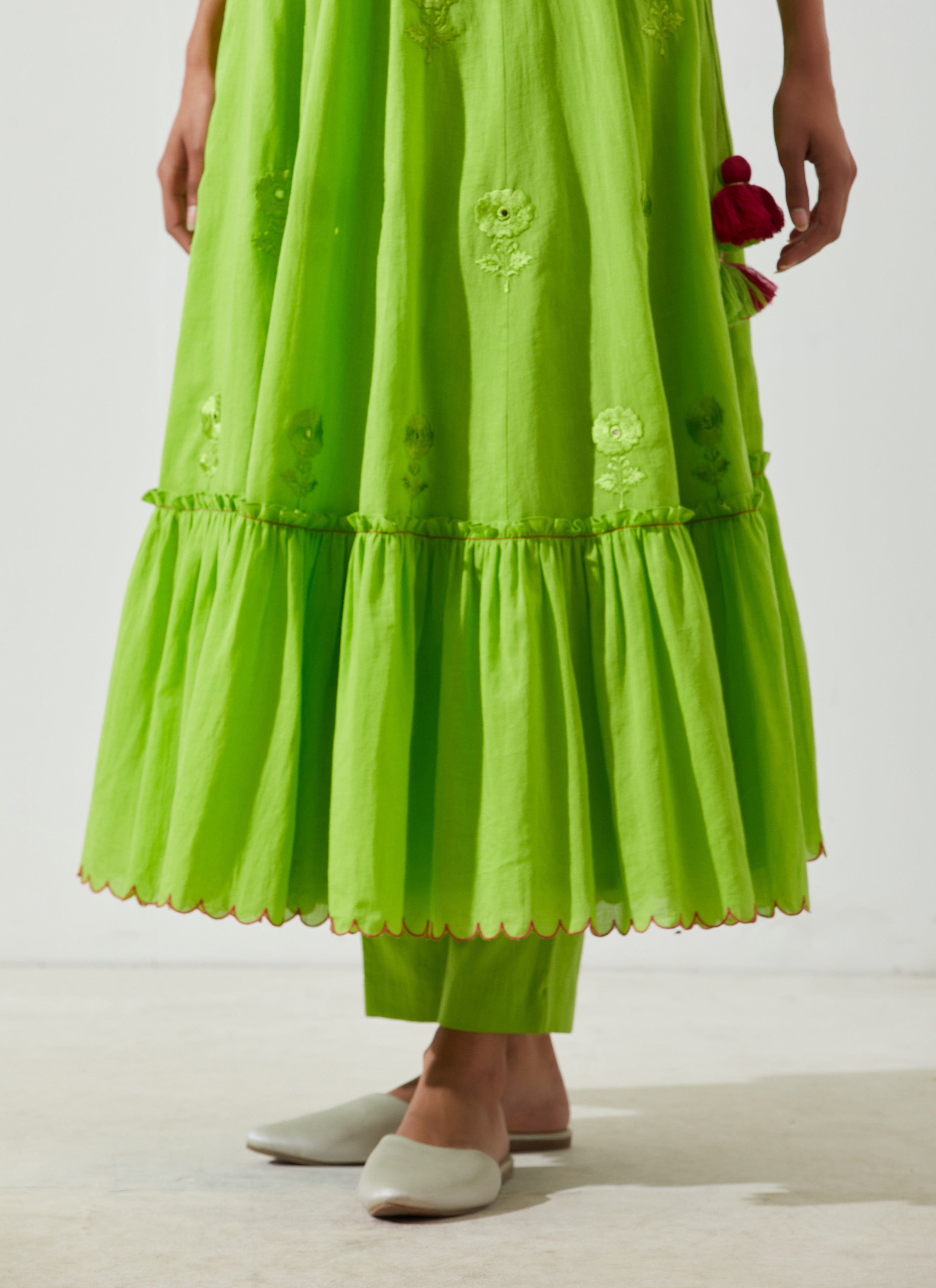 Label Earthen - Nag Champa Green Dress