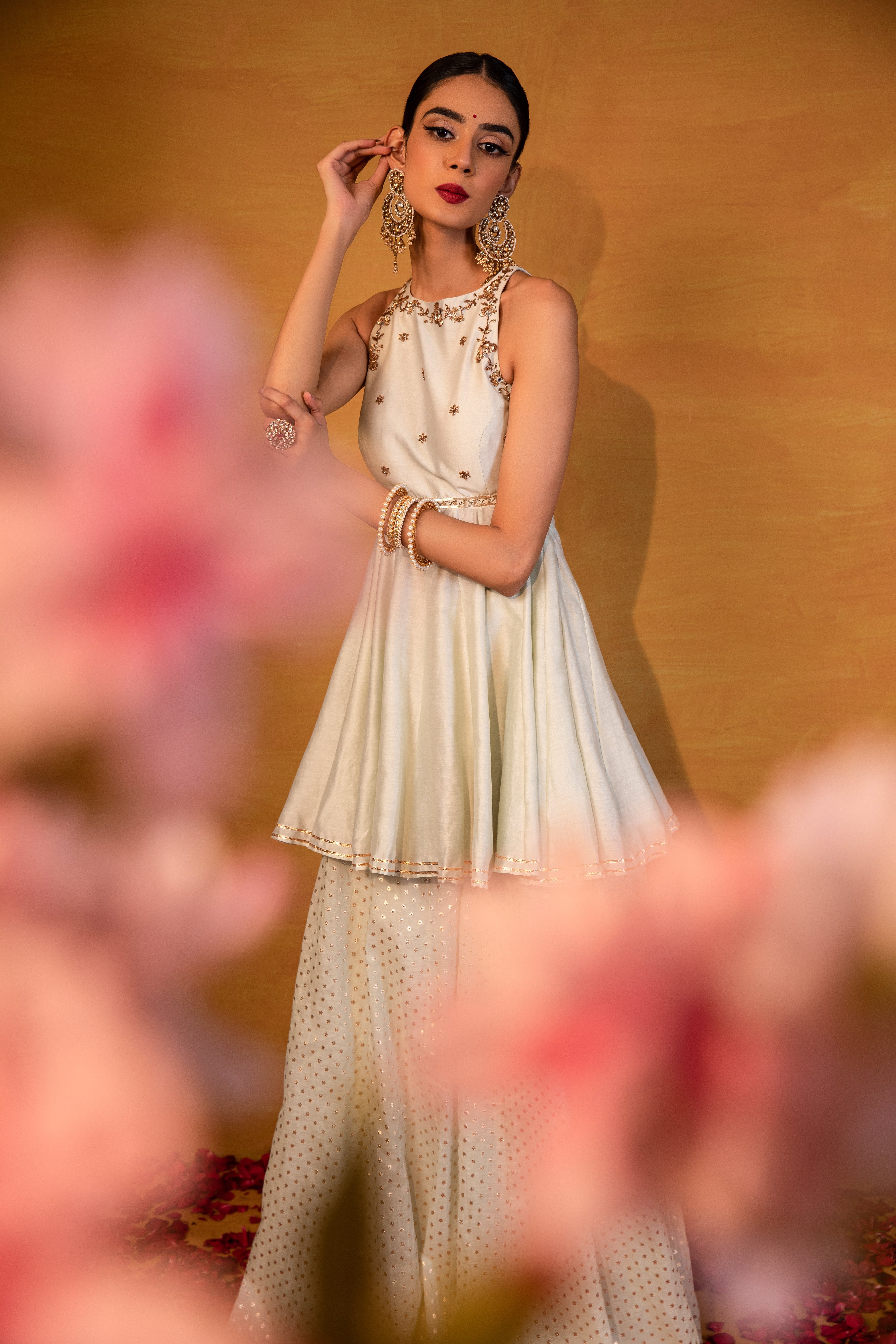 Esha Koul - Mint Textured Palazzo Set