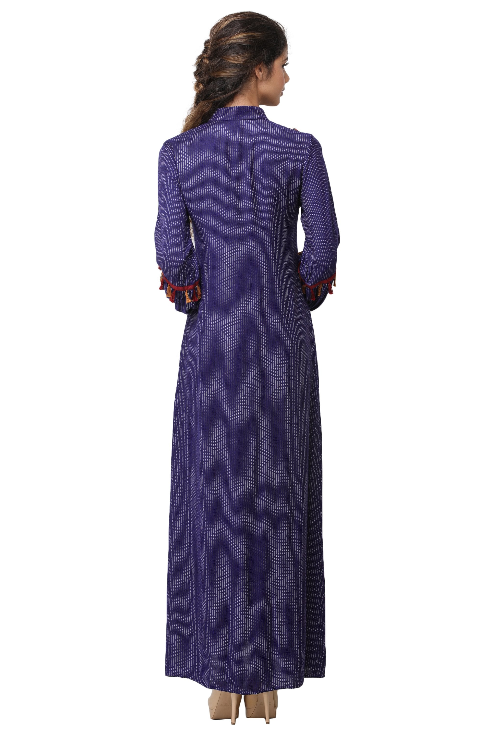 Pinnacle By Shruti Sancheti - Blue Embroidered Maxi