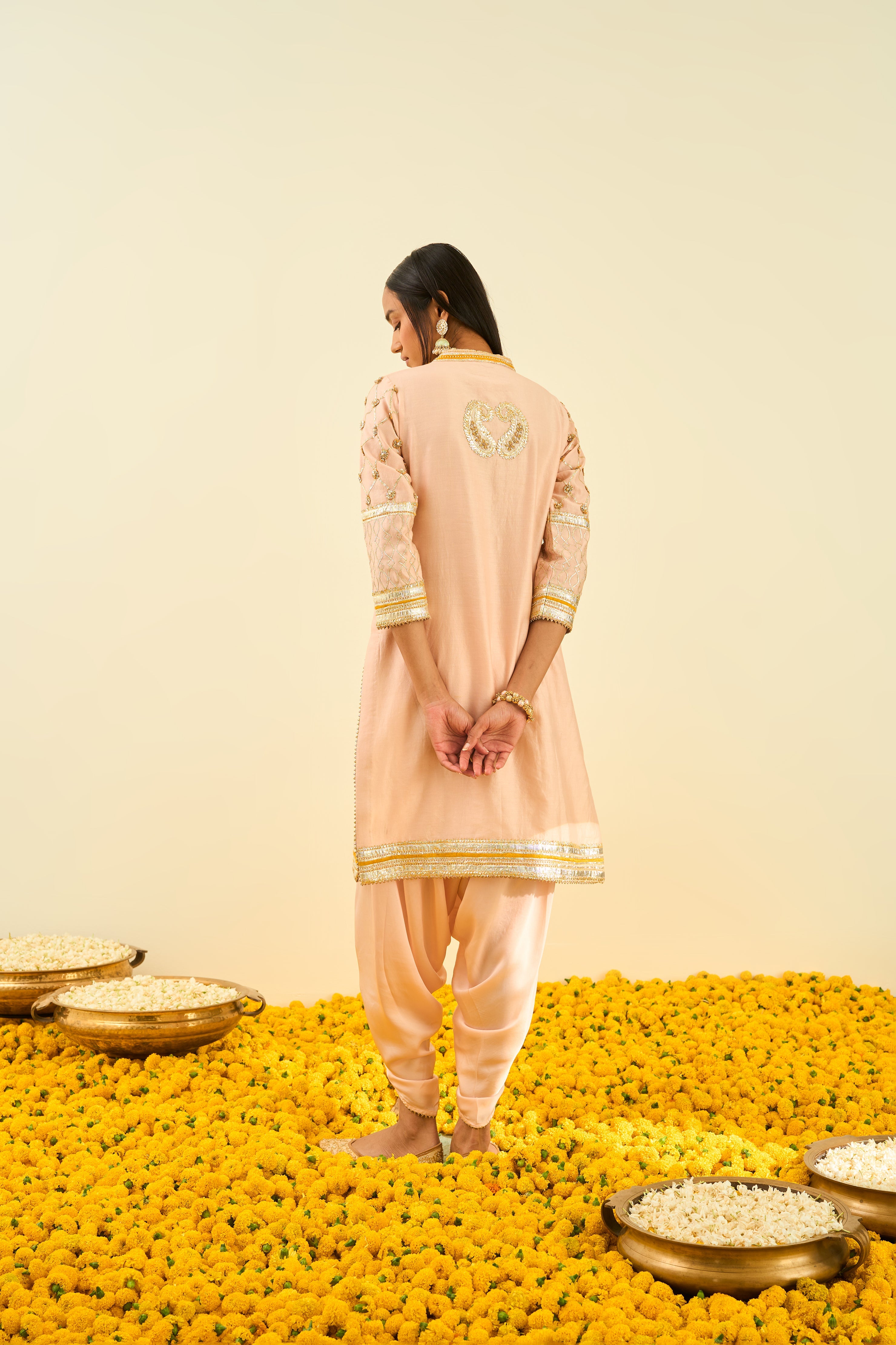 Sheetal Batra - Aminah - Rosepink Embroidered Kurta Set