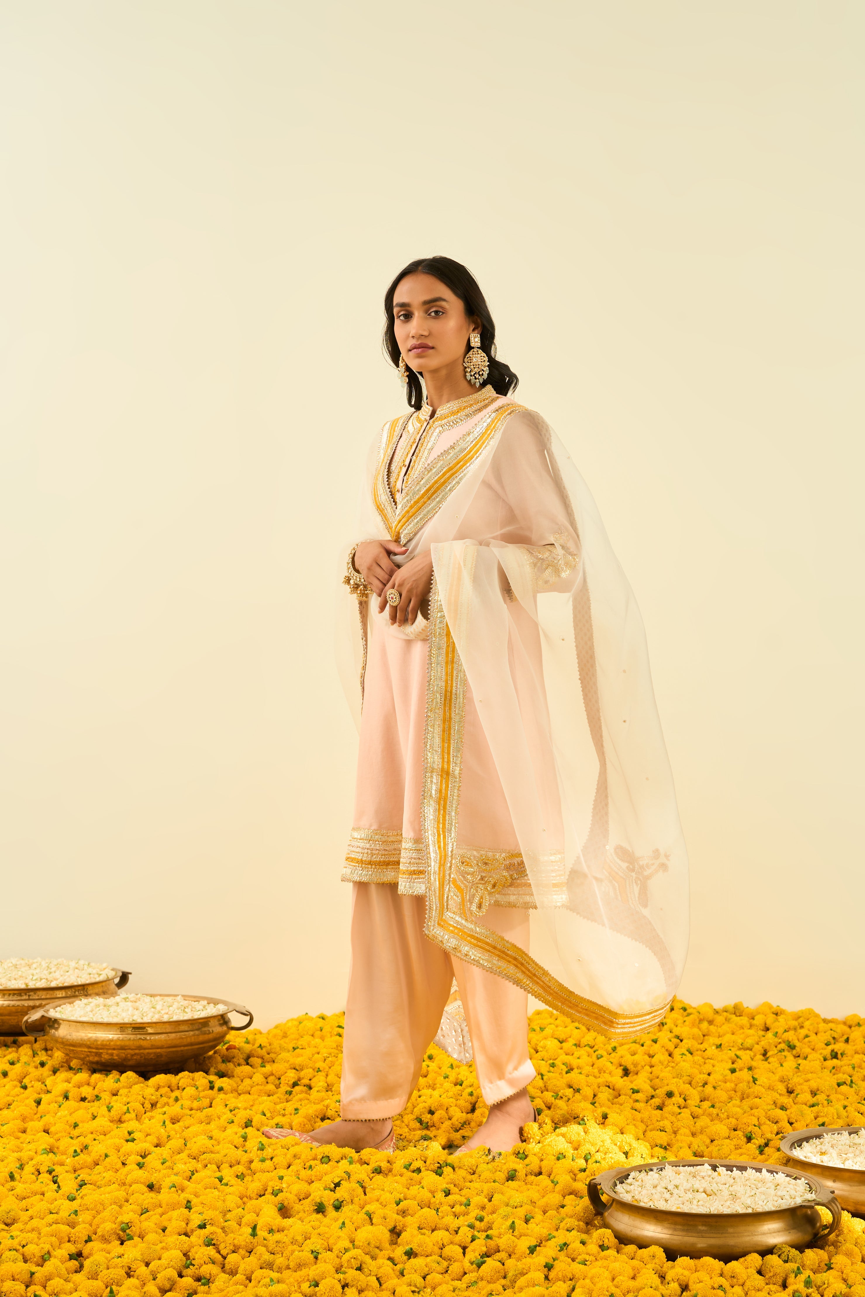 Sheetal Batra - Sadirah - Rosepink Embroidered Kurta Set