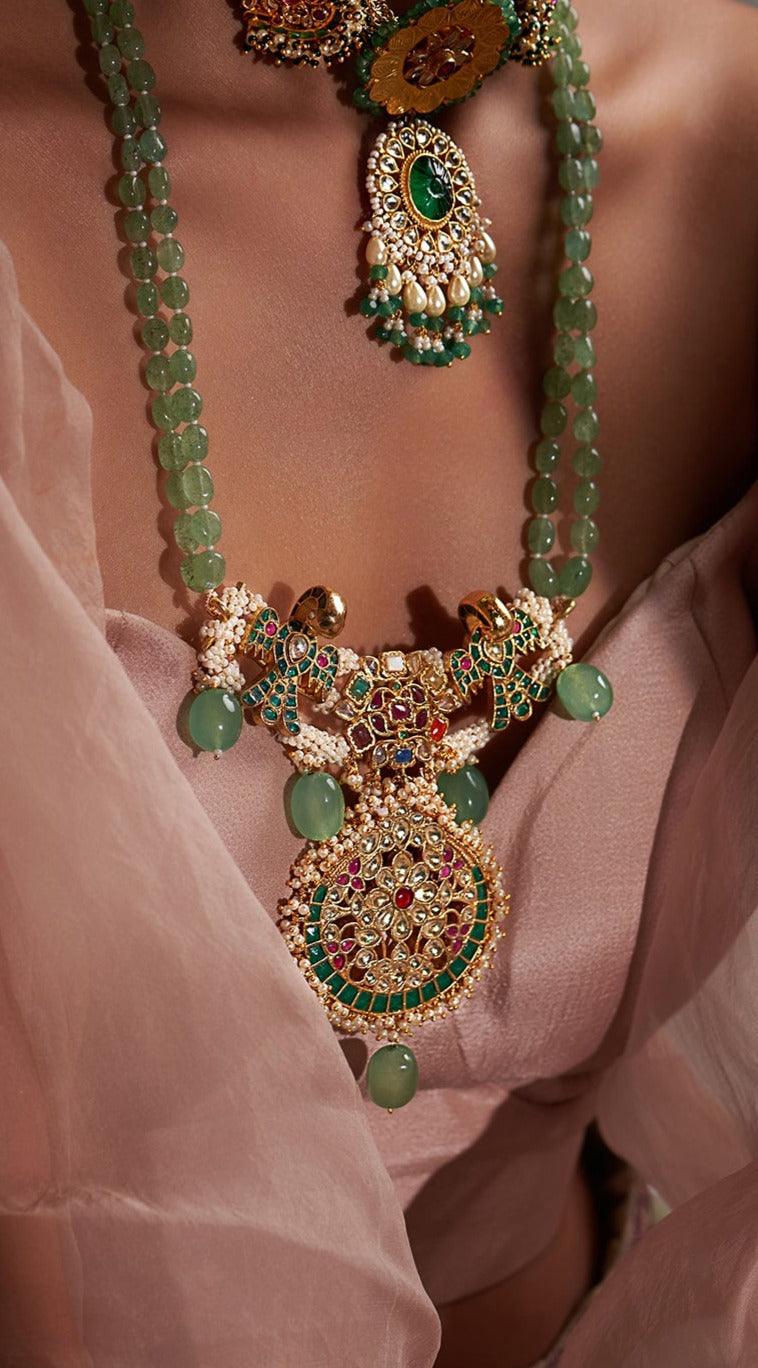 Naina Long Necklace Set - Zevar King